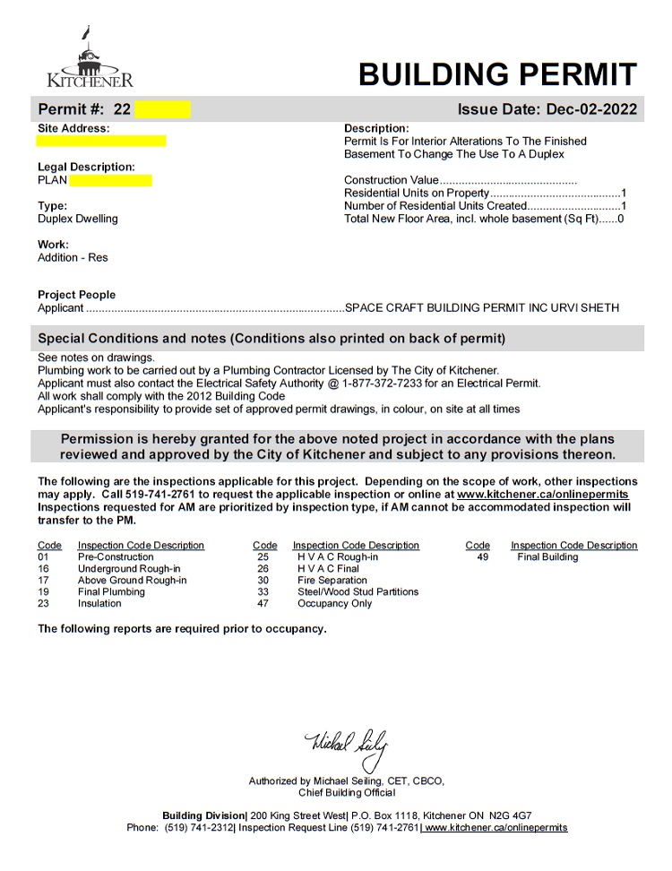 Kitchener Basement Apartment 1